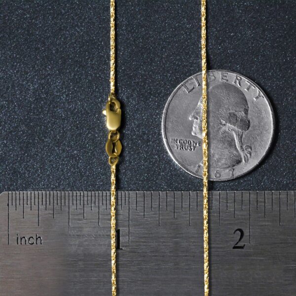 14k Yellow Gold Lumina Pendant Chain 0.9mm - Image 5