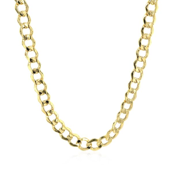 5.3mm 14k Yellow Gold Curb Chain - Image 2