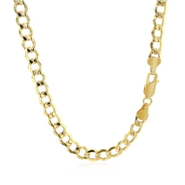 5.3mm 14k Yellow Gold Curb Chain - Image 3