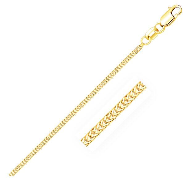 14k Yellow Gold Foxtail 1.0mm Chain