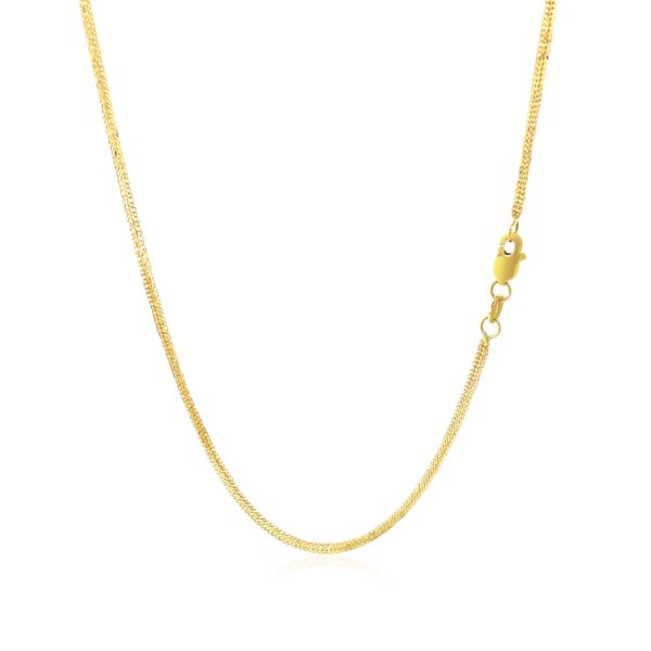 14k Yellow Gold Foxtail 1.0mm Chain - Image 2