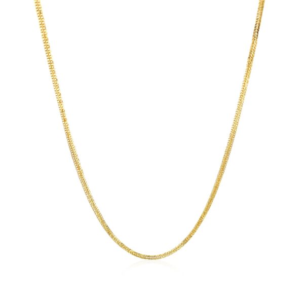 14k Yellow Gold Foxtail 1.0mm Chain - Image 3