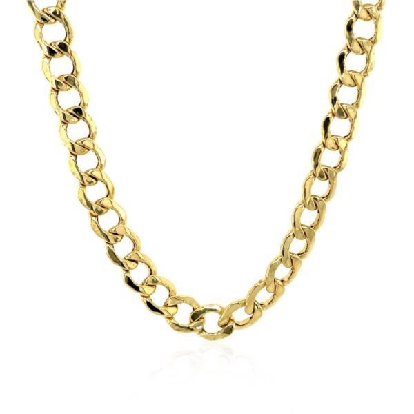 6.2mm 14k Yellow Gold Curb Chain - Image 2