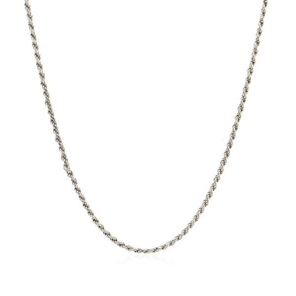 Sterling Silver 1.4mm Diamond Cut Rope Style Chain - Image 2