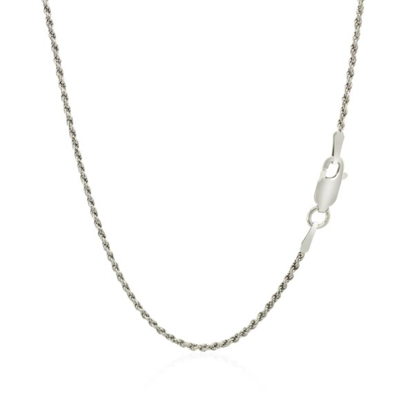 Sterling Silver 1.4mm Diamond Cut Rope Style Chain - Image 3