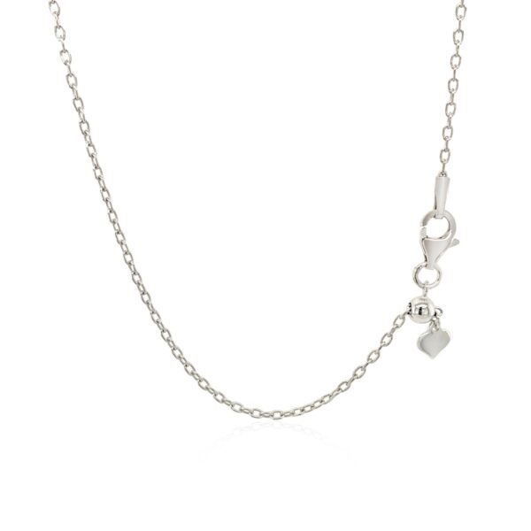 Sterling Silver 16 inch Necklace with Textured Beads - Image 3