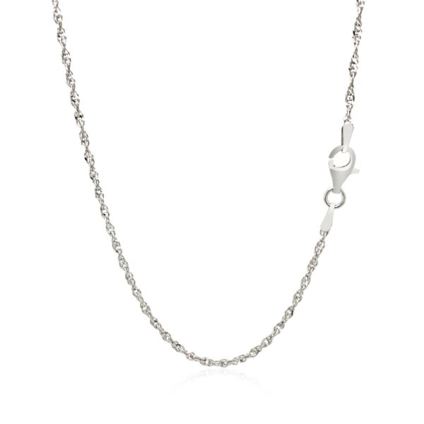 Sterling Silver 2.0mm Singapore Style Chain - Image 2