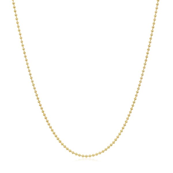 14k Yellow Gold Bead Chain 1.0mm - Image 2