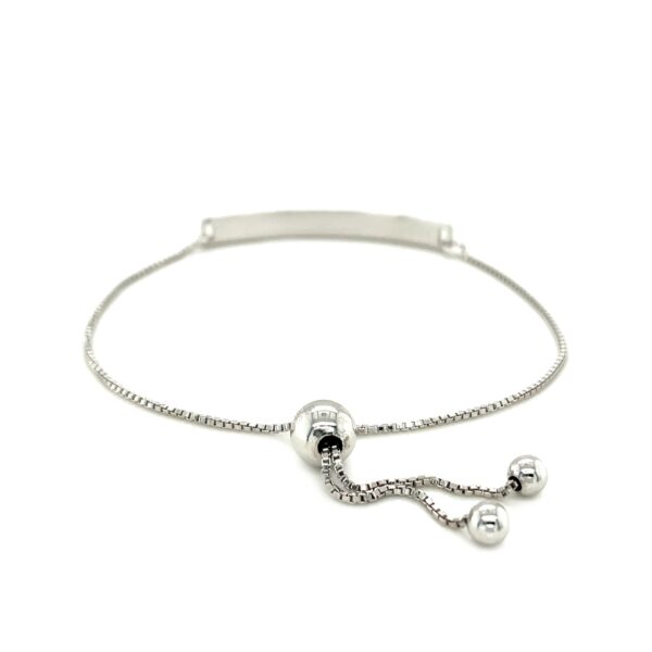 Sterling Silver Adjustable I Love You to the Moon and Back Bracelet - Image 3