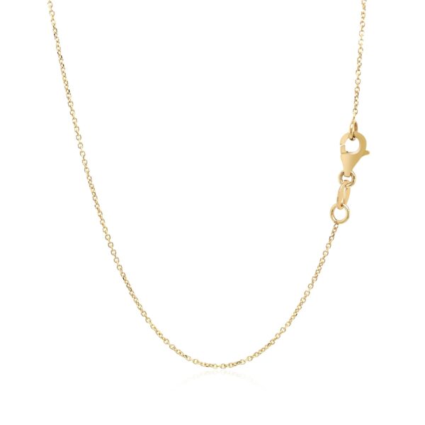 14k Yellow Gold Necklace with Interlocking Petite Rectangles - Image 3