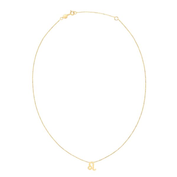 14K Yellow Gold Leo Necklace - Image 2