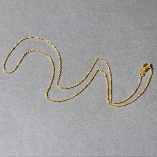 14k Yellow Gold Round Cable Link Chain 1.1mm - Image 5