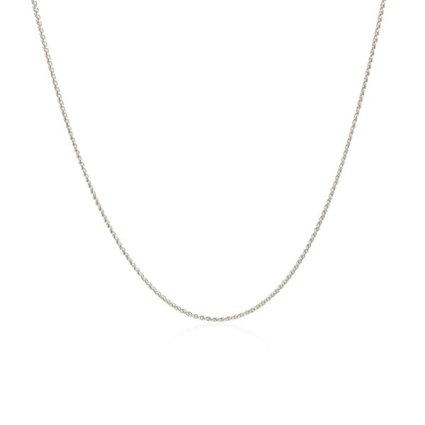 10k White Gold Wheat Chain 0.6mm - Image 2