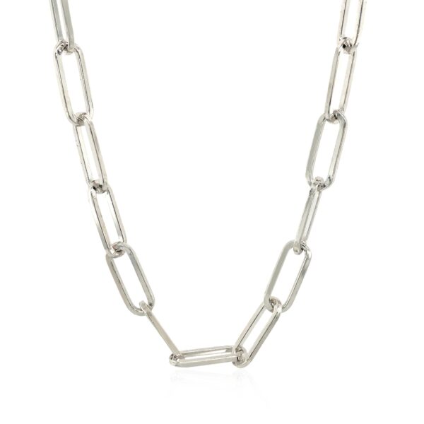 Sterling Silver Paperclip Chain Necklace - Image 2