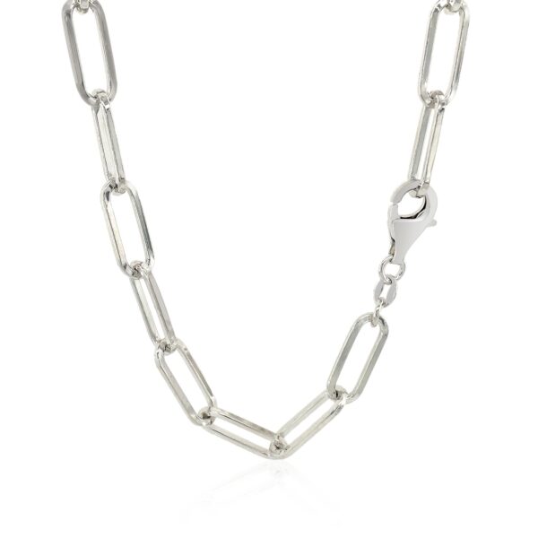 Sterling Silver Paperclip Chain Necklace - Image 3