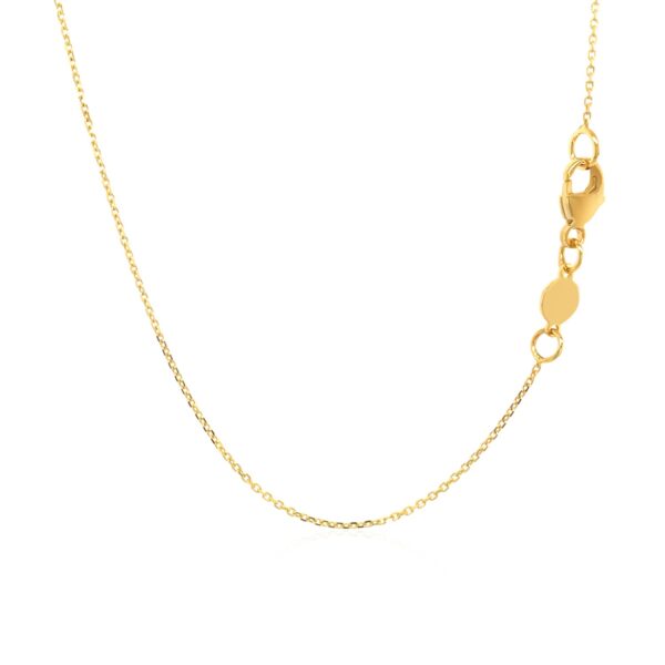 14k Yellow Gold Script LOVE Necklace - Image 3