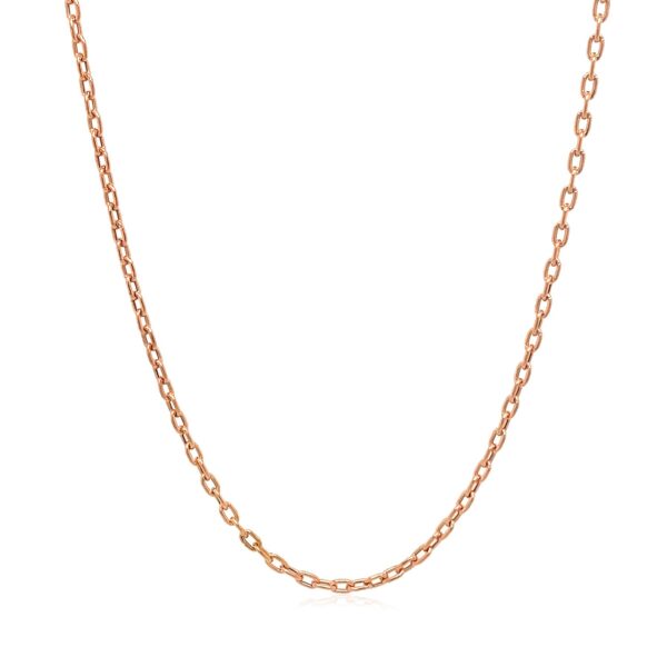 Double Extendable Cable Chain in 14k Rose Gold (1.9mm) - Image 2