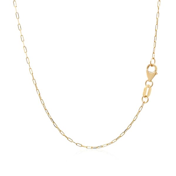 14k Yellow Gold 18 inch Necklace with Polished Butterflies and Beads - Image 3