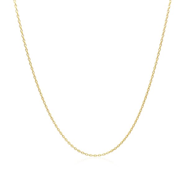 Adjustable Cable Chain in 14k Yellow Gold (1.0mm) - Image 2