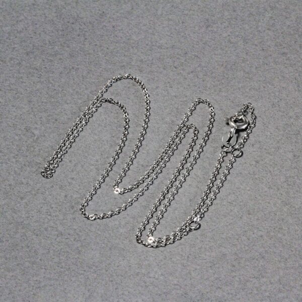 Double Extendable Piatto Chain in 14k White Gold (1.2mm) - Image 3