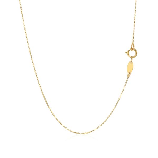 14k Yellow Gold Necklace with Five Pointed Star - Image 3