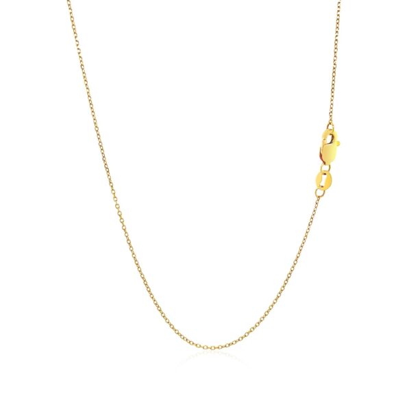 Puffed Heart Pendant in 10k Yellow Gold - Image 2