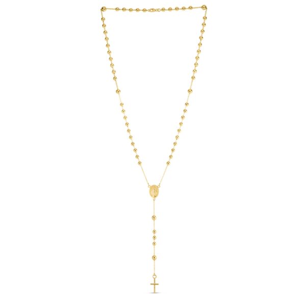 14K Yellow Gold Rosary Necklace