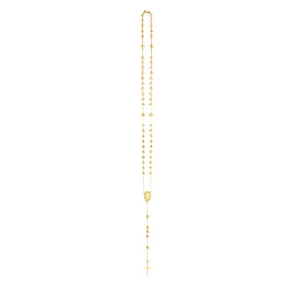 14K Yellow Gold Rosary Necklace - Image 3