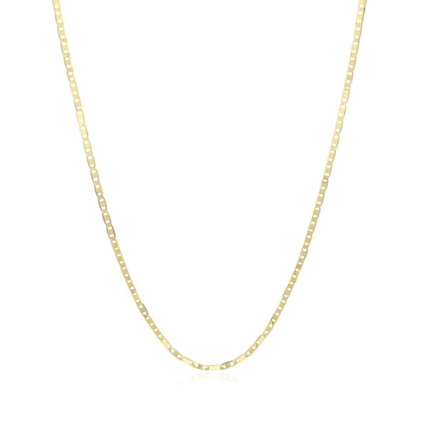 10k Yellow Gold Mariner Link Chain 1.2mm - Image 2