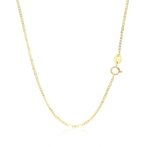 10k Yellow Gold Mariner Link Chain 1.2mm - Image 3