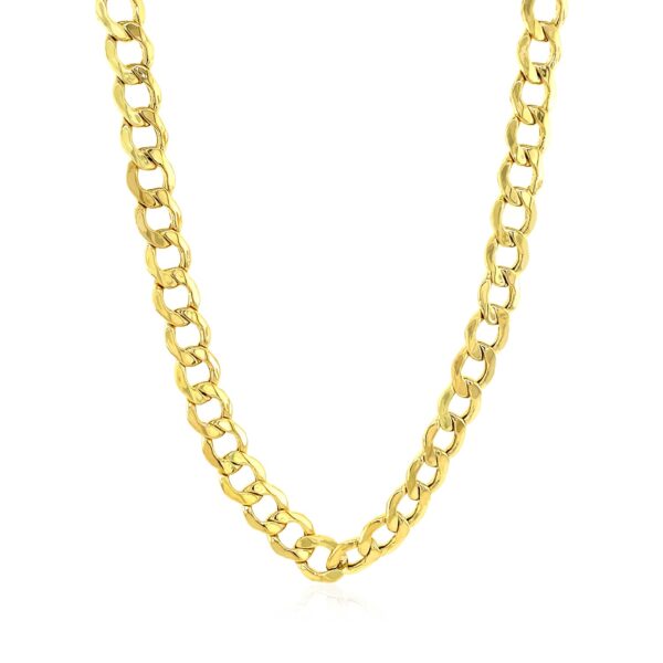 6.1mm 10k Yellow Gold Curb Chain - Image 2