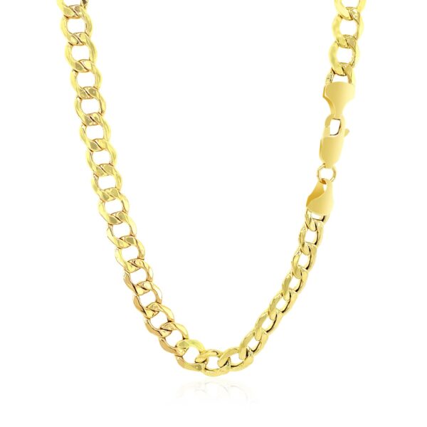 6.1mm 10k Yellow Gold Curb Chain - Image 3