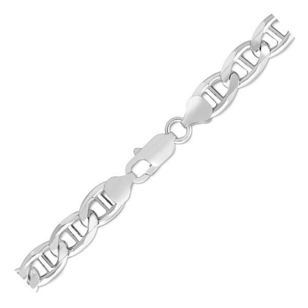 Sterling Silver Rhodium Plated Mariner Chain 8.0mm - Image 3