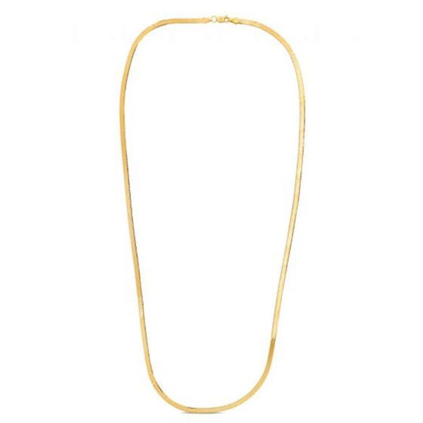 1.5mm 14k Yellow Gold Super Flex Herringbone Chain - Image 3