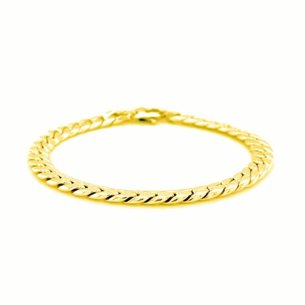 14K Yellow Gold Cuban Link Bracelet - Image 2