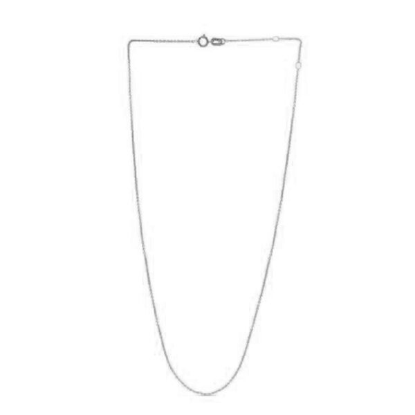 Adjustable Cable Chain in 14k White Gold (1.0mm) - Image 2