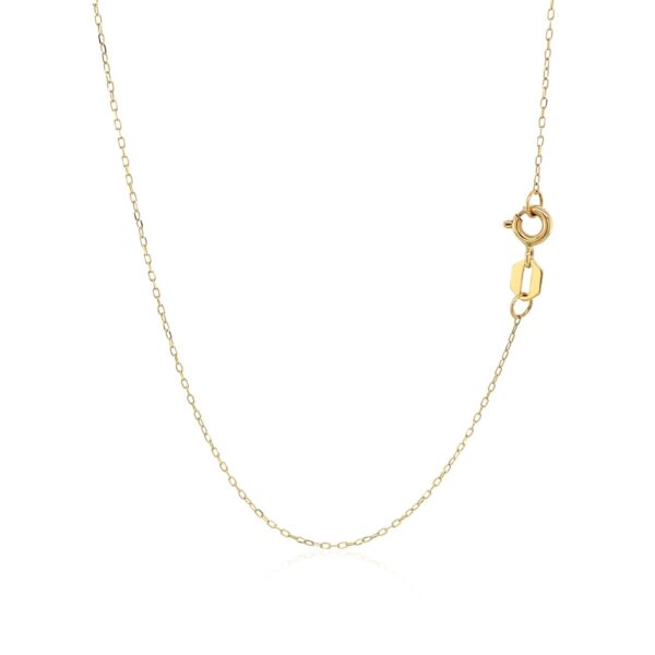 14K Yellow Gold Hand of Hamsa Necklace - Image 2