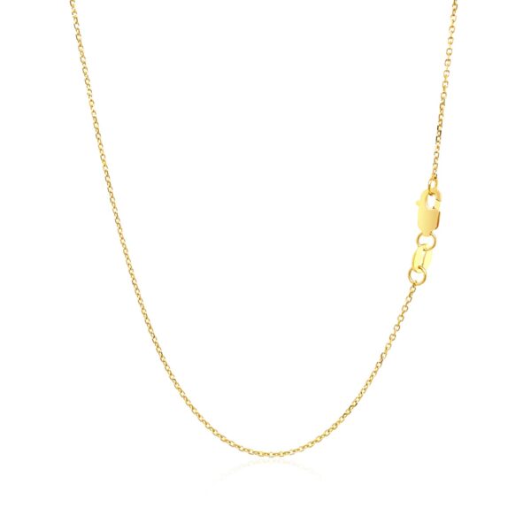 14k Yellow Gold Bar Pendant with Diamonds - Image 3