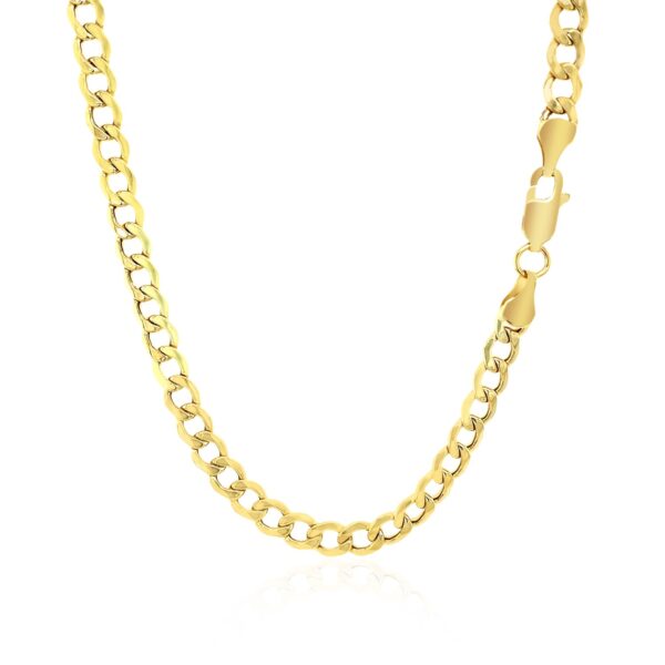 4.4mm 10k Yellow Gold Curb Chain - Image 3