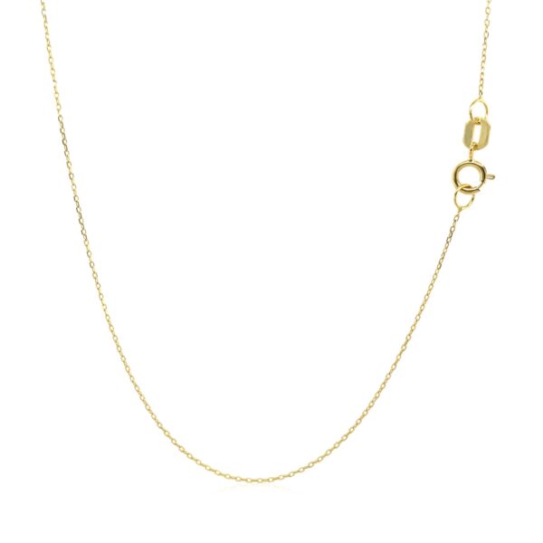 14k Yellow Gold Necklace with Moon - Image 2