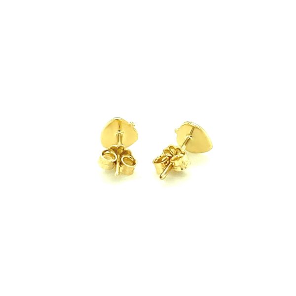 14k Yellow Gold Enameled Strawberry Childrens Earrings - Image 4