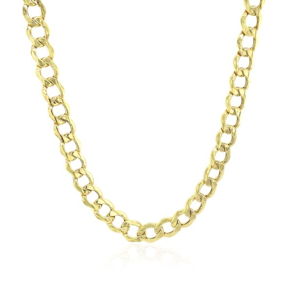 5.3mm 10k Yellow Gold Curb Chain - Image 2