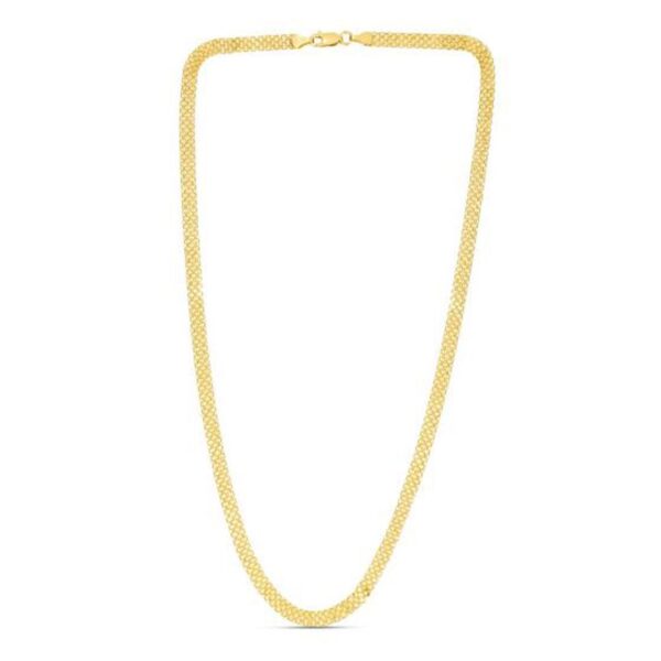 4.7mm 14k Yellow Gold Bismark Chain - Image 3