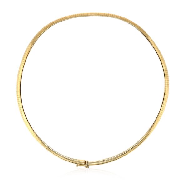 14k Yellow Gold Classic Omega Style Chain (6 mm) - Image 3