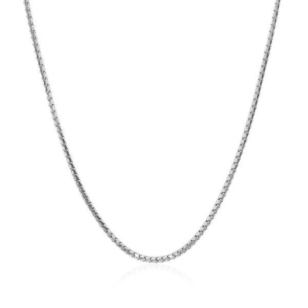 14k White Gold Ice Chain 1.3mm - Image 2