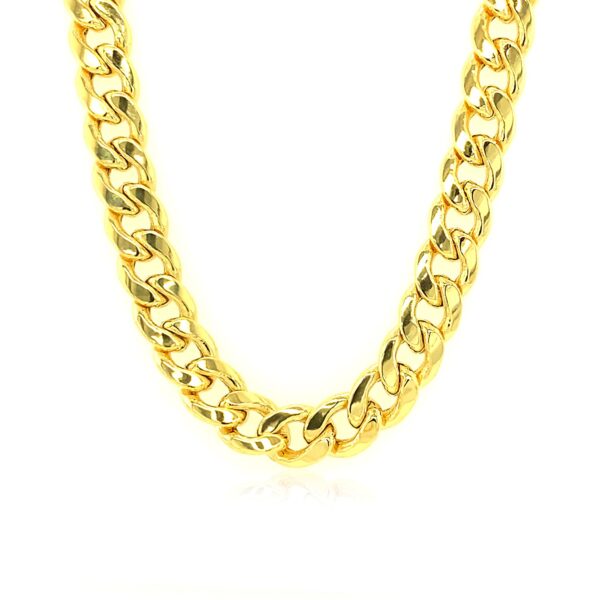 6.5mm 10k Yellow Gold Light Miami Cuban Chain - Image 2