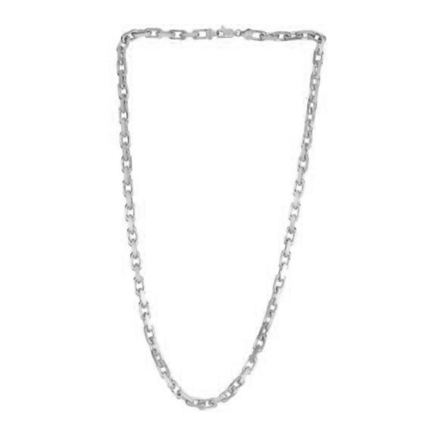 14k White Gold French Cable Link Chain 4.8 mm - Image 3