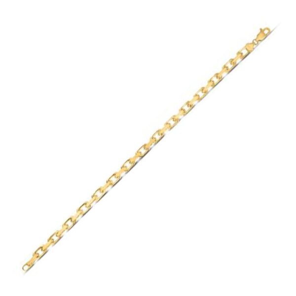 4.8mm 14k Yellow Gold French Cable Chain Bracelet