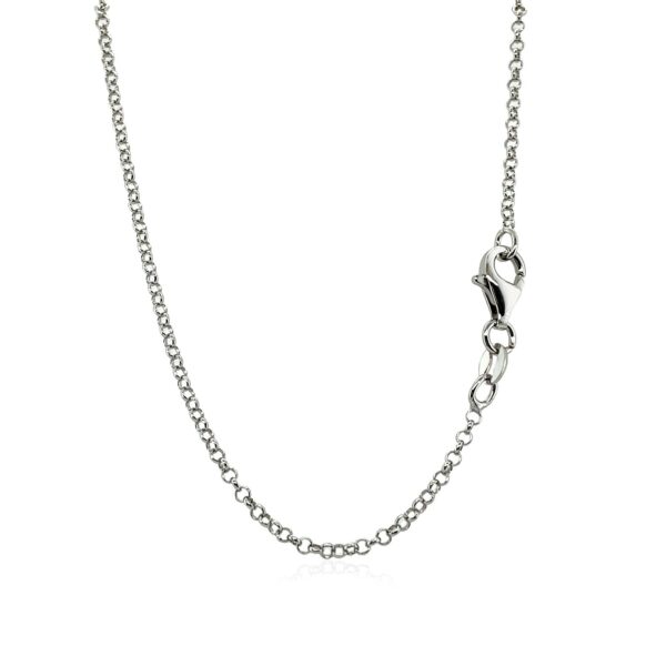 Sterling Silver 17 inch Necklace with Dream Catcher Pendant - Image 3