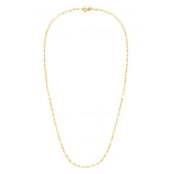 1.2mm 14k Yellow Gold Alternate Valentino Chain